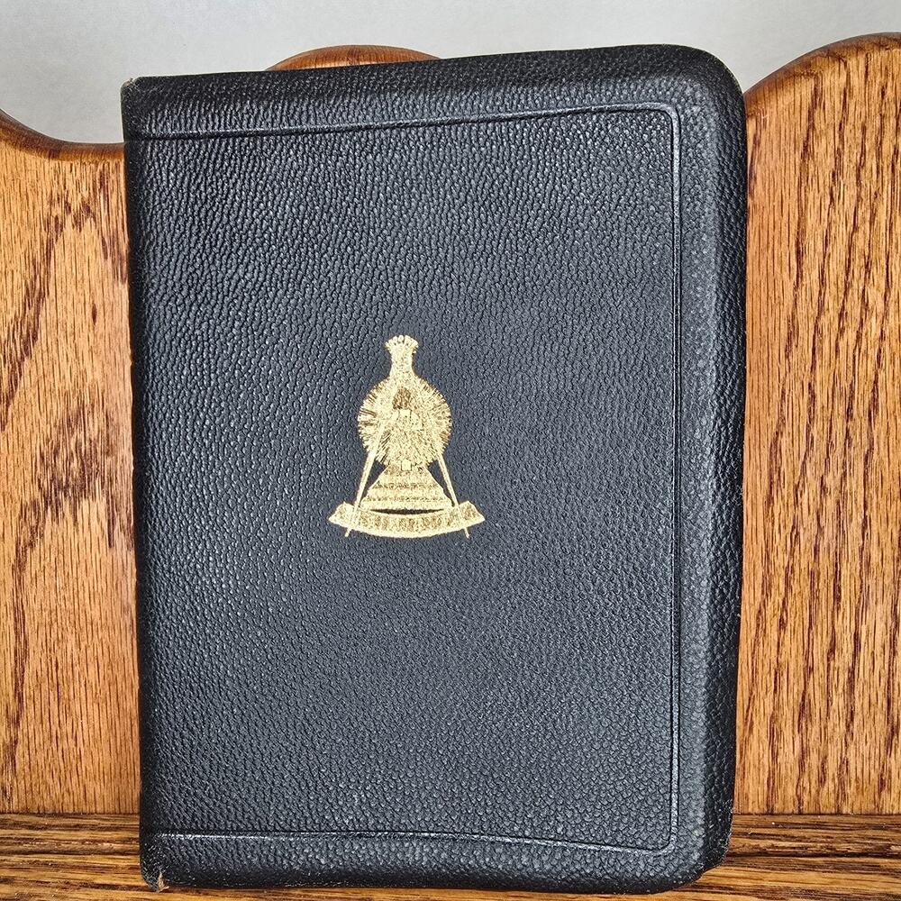 Scottish Rite Croix Masonic Bible Red Letter New Testament Psalms KJV 1940's